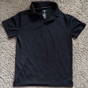 Members Mark Kids Black Polo Shirt